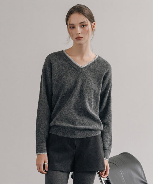 MIXXO MIXXO V-neck Layered Pullover S