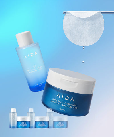AIDA COSMETIC Hyal Multi-Liposome Moisture Ampoule Pad Kit