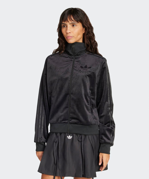 ADIDAS ADIDAS Velor Track Top - Black