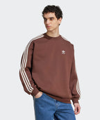 ADIDAS ADIDAS Oversized crew sweatshirt - Brown:White