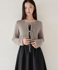 MUSINSA STANDARD WOMAN MUSINSA STANDARD WOMAN Cardigan Tie-up Crop [Size S]