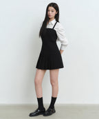 MUSINSA STANDARD WOMAN MUSINSA STANDARD WOMAN Women's Slim Pleated Mini Dress (Black)