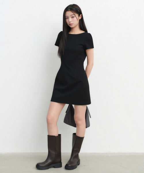 MUSINSA STANDARD WOMAN MUSINSA STANDARD WOMAN Women's Formal Mini Dress (Black)