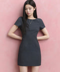 MUSINSA STANDARD WOMAN MUSINSA STANDARD WOMAN Mini Dress Gray