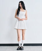MUSINSA STANDARD WOMAN Pleated Mini Dress - White