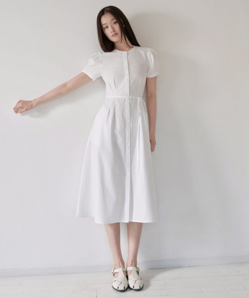 MUSINSA STANDARD WOMAN MUSINSA STANDARD WOMAN Women's Poplin Puff Sleeve Long Dress (Size S)