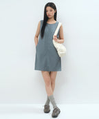 MUSINSA STANDARD WOMAN MUSINSA STANDARD WOMAN Women's Mini Dress Grayish Blue