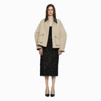 YCH COTTON BLENDED HUNTING JACKET BEIGE (W24OT0161BE)