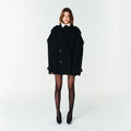 YCH OVERSIZED DOUBLE-BREASTED JACKET BLACK (F23JK108BK)