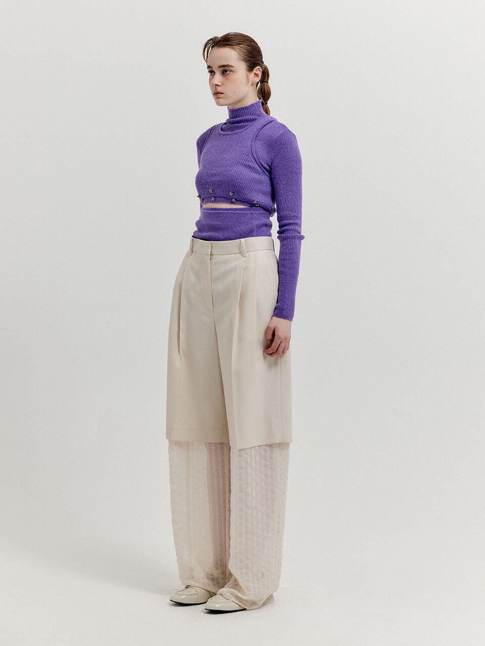 EENK EENK Two-Tuck Pants - Ivory