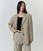 MUSINSA STANDARD WOMAN MUSINSA STANDARD WOMAN Jacket Khaki Beige