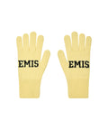 EMIS LOGO FINGER GLOVES-YELLOW