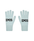 EMIS LOGO FINGER GLOVES-LIGHT BLUE