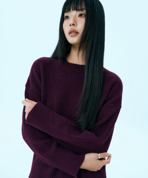 MIXXO MIXXO Knitwear Round Neck Loose Fit Pullover C