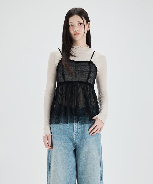 MIXXO MIXXO See-through Layered Bustier C/S