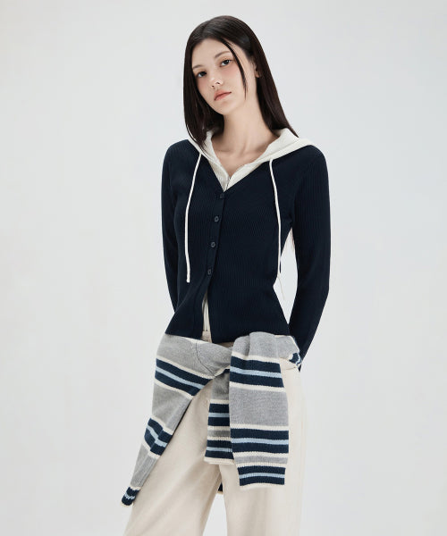 MIXXO MIXXO Hoodie Layered Cardigan C