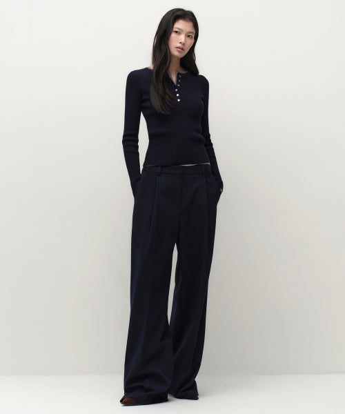 MUSINSA STANDARD WOMAN MUSINSA STANDARD WOMAN Slacks Navy