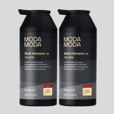 Zero Gray Black 10 Gray Hair Care 3rd Generation Shampoo 300g 2 packs