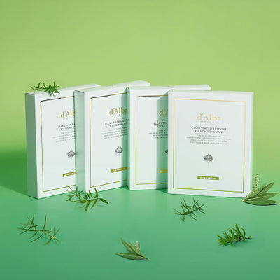 D'ALBA Clean Tea Tree Liposome Cica Calming Mask 4BOX