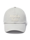 MATIN KIM MATIN VOLUME LOGO BALL CAP in Grey