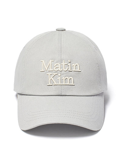 MATIN VOLUME LOGO BALL CAP in Grey
