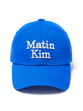 MATIN KIM MATIN VOLUME LOGO BALL CAP in Blue