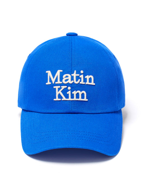 MATIN KIM MATIN VOLUME LOGO BALL CAP in Blue