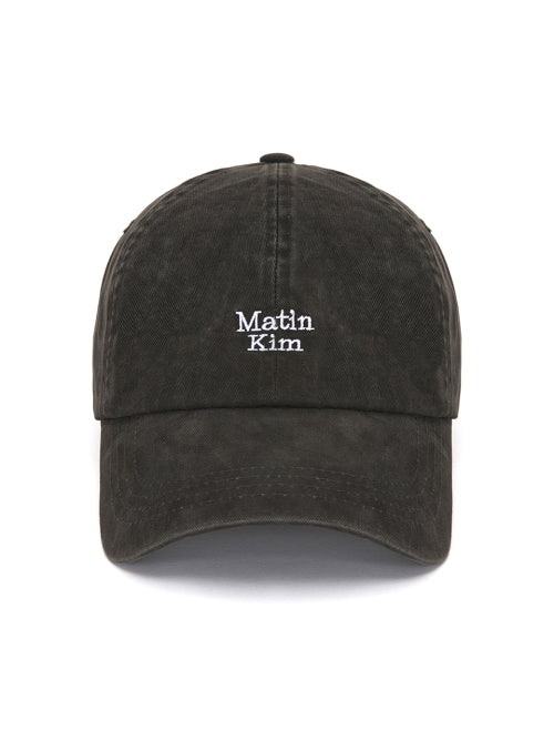 MATIN KIM MATIN KIM Mini Logo Ball Cap Charcoal