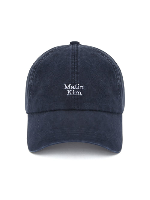 MATIN KIM MATIN KIM Mini Logo Ball Cap Navy