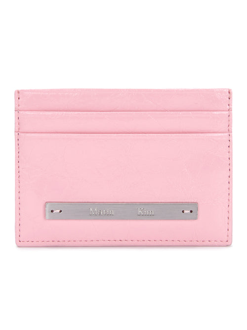 MATIN KIM MATIN KIM GLOSSY CARD WALLET ONE SIZE