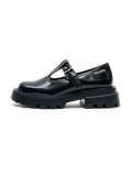 MATIN KIM MATIN KIM T-STRAP CHUNKY LOAFER in Black