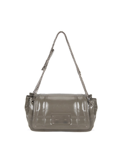 MATIN KIM GLOSSY QUILTING MEDIUM CHAIN BAG