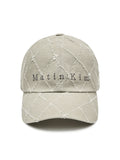 MATIN KIM MATIN KIM Quilted Ball Cap Light Khaki