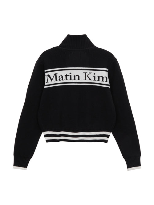 MATIN KIM MATIN KIM Spell Point Stripe Knit Cardigan