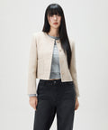 MIXXO MIXXO Wool Blend Round Jacket - Size C