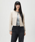 MIXXO MIXXO Wool Blend Round Jacket - Size C