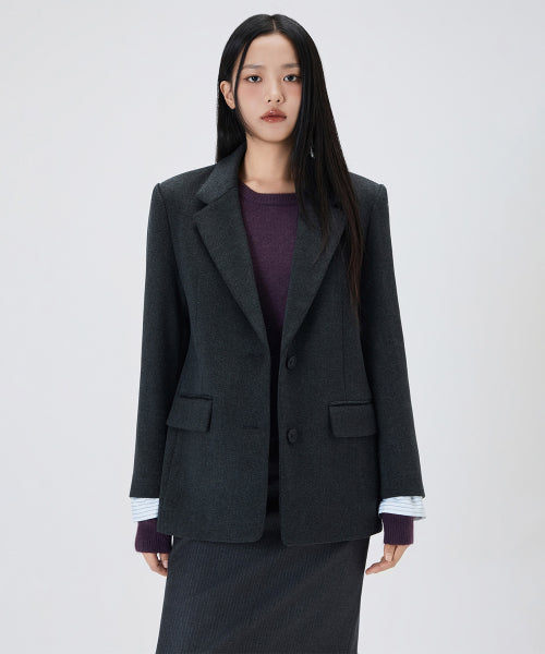 MIXXO MIXXO Wool Blend Tailored Jacket