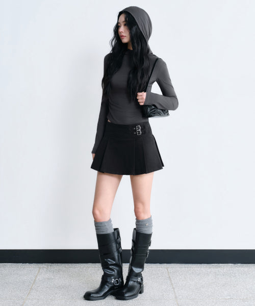 MUSINSA STANDARD WOMAN Korean pleated mini skirt
