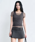 MUSINSA STANDARD WOMAN MUSINSA STANDARD WOMAN Women's Skirt Charcoal Gray