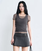 MUSINSA STANDARD WOMAN MUSINSA STANDARD WOMAN Women's Skirt Charcoal Gray