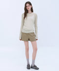 MUSINSA STANDARD WOMAN MUSINSA STANDARD WOMAN Cotton Banding Shorts Beige