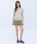 MUSINSA STANDARD WOMAN MUSINSA STANDARD WOMAN Cotton Banding Shorts Beige