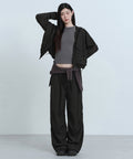 MUSINSA STANDARD WOMAN MUSINSA STANDARD WOMAN Women's Polka Dot Parachute Pants [Black]