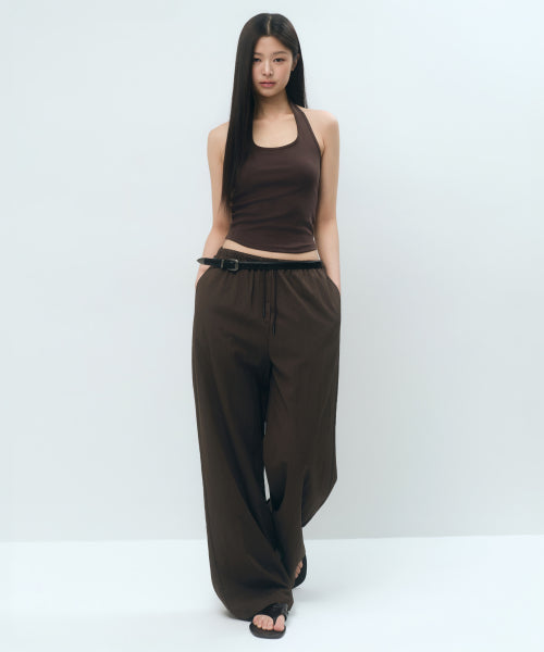 MUSINSA STANDARD WOMAN MUSINSA STANDARD WOMAN Women's Pants Dark Brown