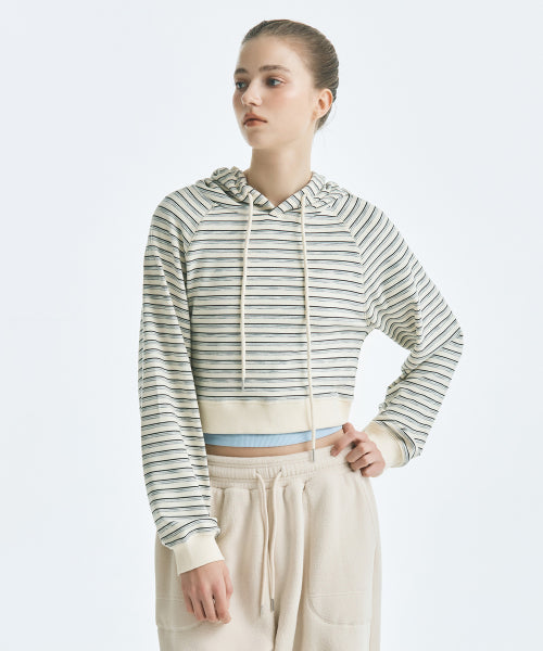MIXXO MIXXO Hoodie Striped Crop