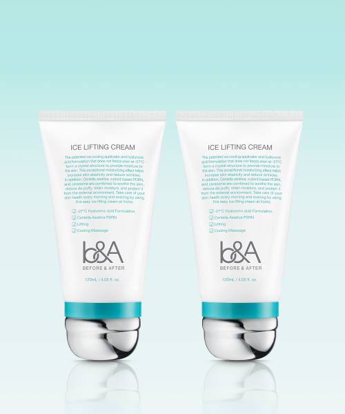 BEFOREANDAFTER Ice lifting cream 120ml (2 packs) before and after
