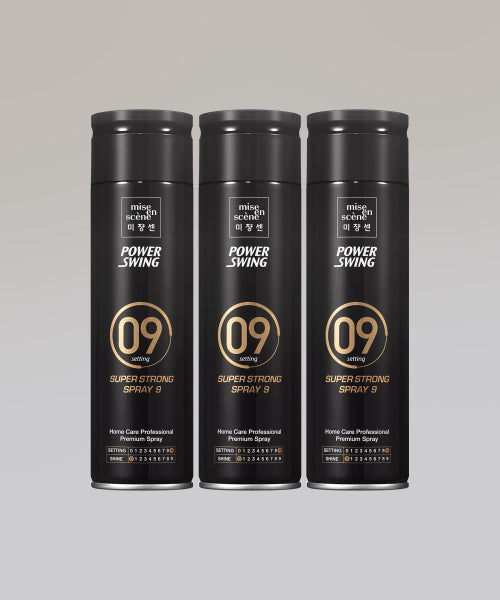 MISEENSCENE Power Swing Super Strong Spray 9 200ml 3 packs