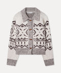 MIXXO MIXXO Cardigan Snow Collar Neck Toggle