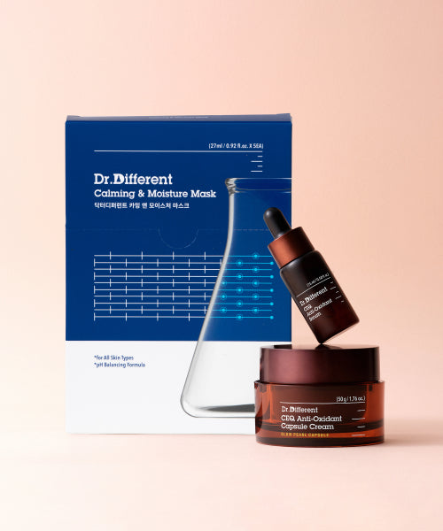DR.DIFFERENT DR.DIFFERENT Anti-Oxidant Serum + Cream + Calming Mask