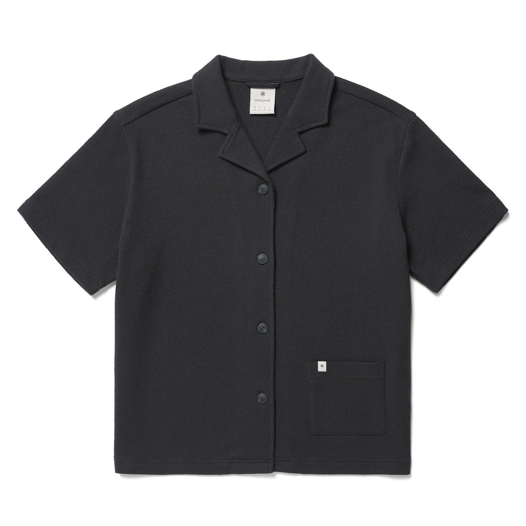 SNOWPEAK APPAREL Terry Women's Short Sleeve Shirt Charcoal (S26MWFSH35)